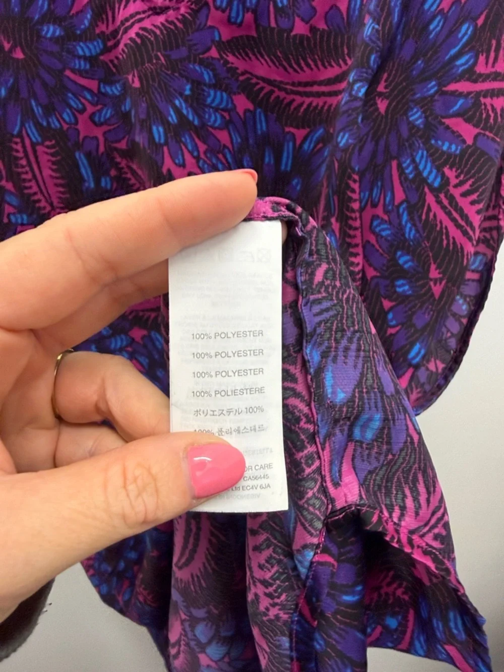 J Crew Midnight floral cocoon top, XL